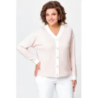 Кофта Swallow 695 пастельный бежевый в принт