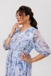 Платье Anelli 1605 аквамариновый пион