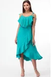 Платье Anelli 726 бирюза