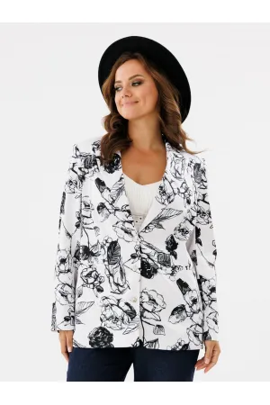 Пиджак Condra Deluxe 15100 белый-черный