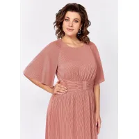 Платье Mira Fashion 5575-2 пудровый