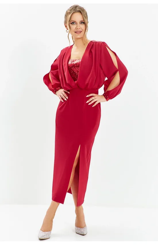 Платье Euromoda 669 красный