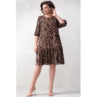 Платье Avanti 1590 черный/коричневый