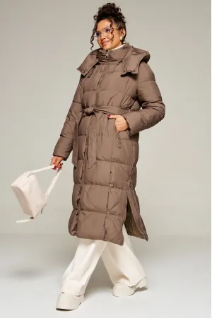 Пальто Beautiful & Free 8014 молочный шоколад