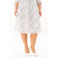 Платье Algranda 4146 Синий,Молочный