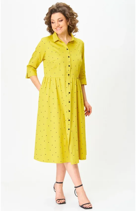 Платье Белэльстиль 811-233 желто-черный