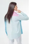 Блузка Anelli 1005 бирюзово-розовый