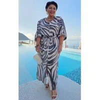 Платье Vittoria Queen 29103 серо-розовый