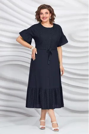 Платье Mira Fashion 5421-3 темно-синий