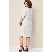 Платье Volna 1354 молочно-белый