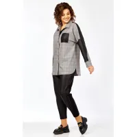 Блузка Matini 4.1545 Клетка+черный