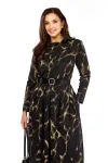 Платье Милора-Стиль 1164/1 черный с разводами