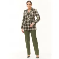 Пиджак Эледи 4307 зеленый в клетку