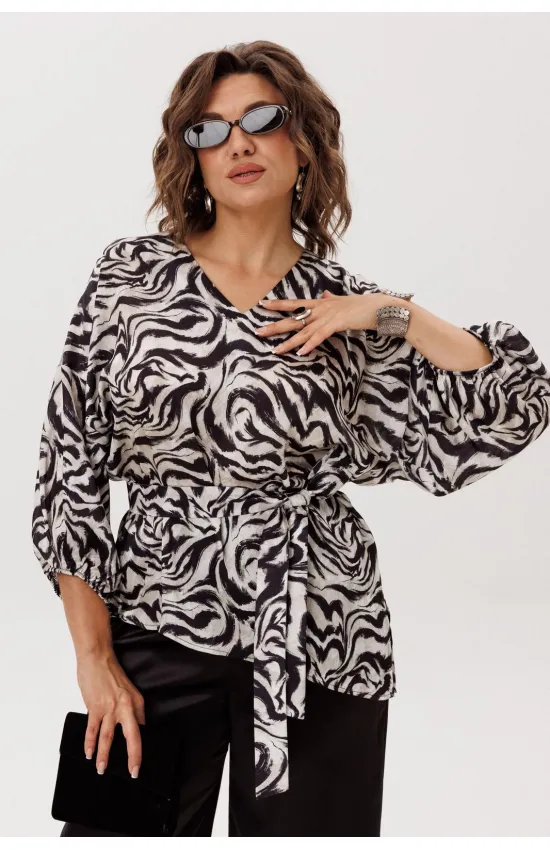 Блузка Anelli 1665 Загадка линий