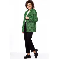 Пиджак Lady Style Classic 3061 Зеленый с черным