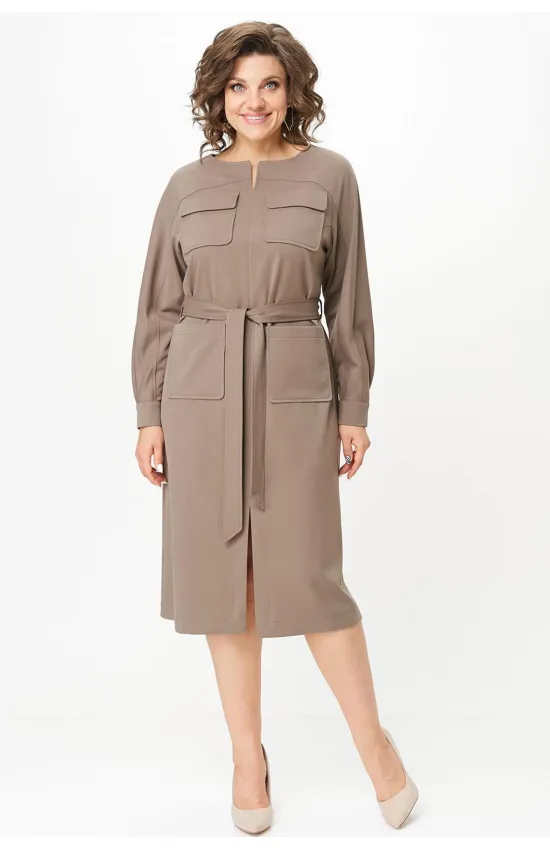 Платье Lady Style Classic 3017 Коричневые тона