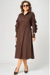 Платье Eva Grant 7223 шоколад
