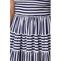 Платье Solomea Lux 702А синий в полоску