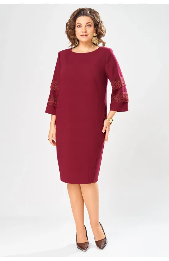 Платье Axxa 55233 бордо