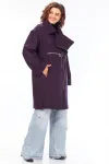 Пальто Celentano 2091 баклажанный Пальто Celentano 2091 баклажанный