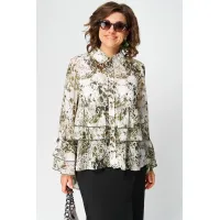 Блузка Eva Grant 7221 олива