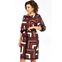 Платье Элль-Стиль А-526 мультиколор