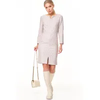 Платье Talia Fashion 410 геометрический  мелкий принт в светлых оттенках