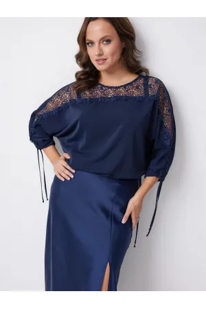 Блузка Condra Deluxe 16297 синий