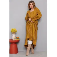 Платье Амулет 9907 горчица 170