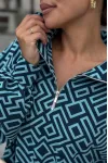 Кофта Dilanavip 2121 сине-голубой принт