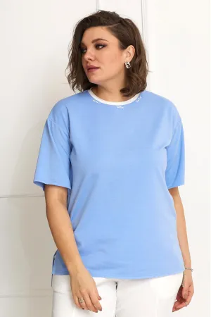 Блузка Begimoda 4086 голубой