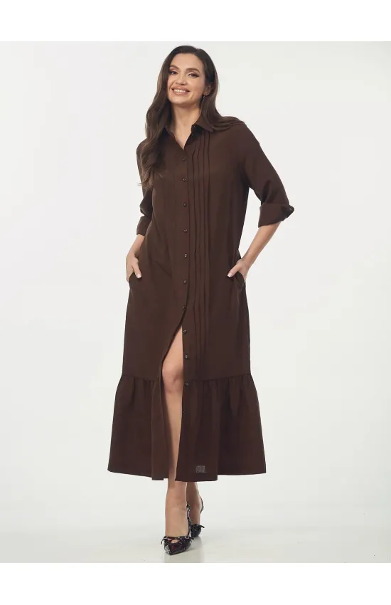 Платье Your Size 2274/164 Шоколадно-коричневый