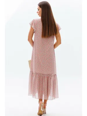Платье Миа Мода 1550-3 бежевая пудра