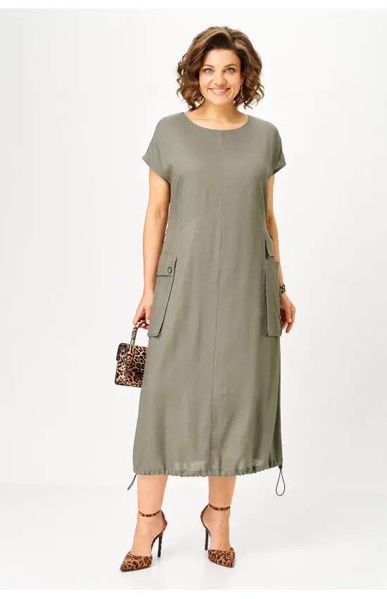 Платье Rishelie 1026 хаки