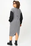 Платье Карина Делюкс М-1401 серый