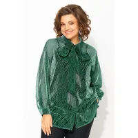 Блузка Лилиана 1496 изумруд