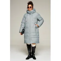 Пальто Beautiful & Free 8022 серо-голубой