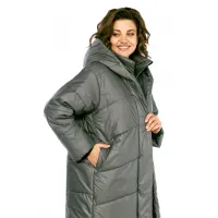 Пальто Диамант 2128 серый