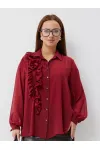 Блузка Condra Deluxe 16300 бордовый Блузка Condra Deluxe 16300 бордовый
