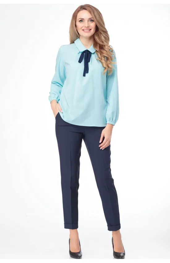 Блузка Anelli 321 голубой