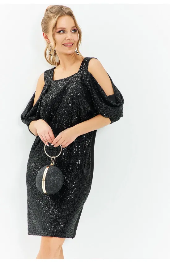 Платье Euromoda 673 черный