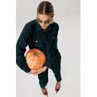 Рубашки Anelli 1746 Зеленый корд