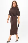Платье Карина Делюкс М-1411 коричневый Платье Карина Делюкс М-1411 коричневый