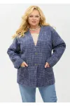 Пиджак Your Size 2267/170 Синий с добавлением бежевых нитей