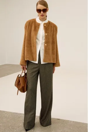 Пальто Lokka 1724 бежевый