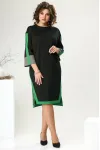 Платье Romanovich 1-2465 черный с зеленым