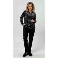 Блузка Condra Deluxe 16236 черно-серый