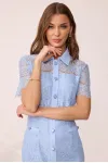 Платье Люше 4107 голубой