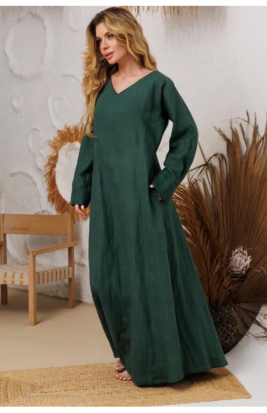 Платье Амулет 9917 изумруд 164