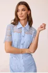Платье Люше 4107 голубой